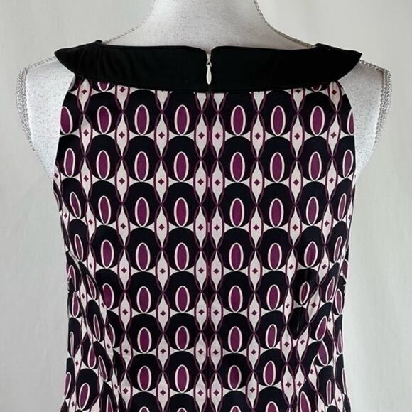 Ann Taylor Bold Retro Print Shift OfficeCore Career Dress NWOT Size 6P - Picture 5 of 12